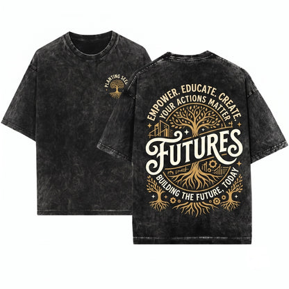 Great Day to Build Futures Funny Motivational Teacher Unisex Wash T-Shirt