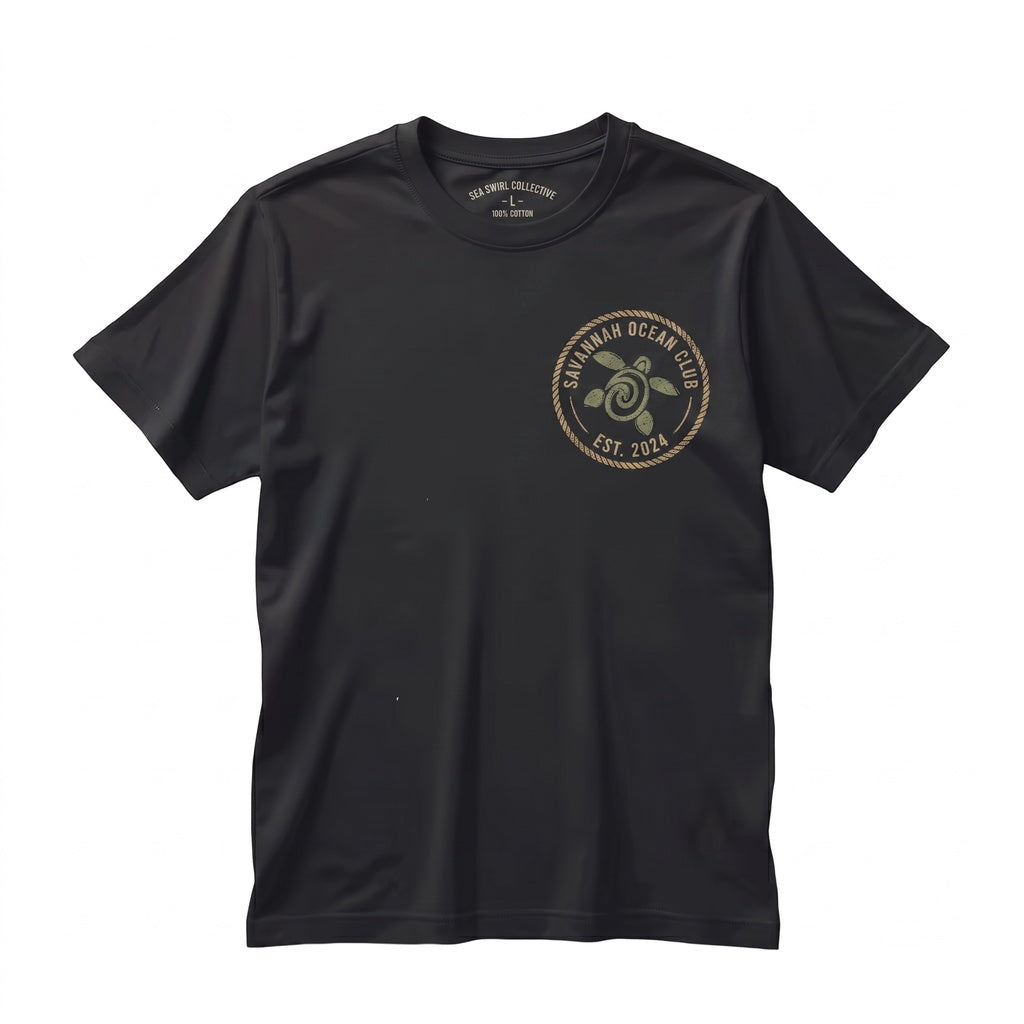 Embroidered Sea Turtle Beach Summer Surfing Hawaii Vacation Tropical Ocean Animal Hippie Cute Unisex TShirt