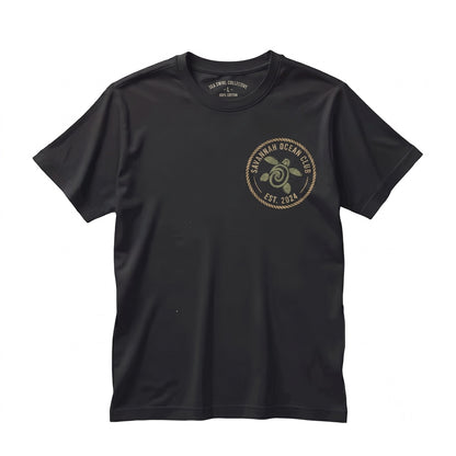 Embroidered Sea Turtle Beach Summer Surfing Hawaii Vacation Tropical Ocean Animal Hippie Cute Unisex TShirt