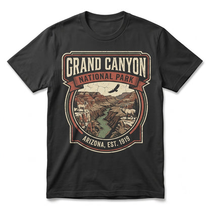 Vintage Grand Canyon Graphic Arizona Retro Travel Landscape Adventure Gift Unisex TShirt