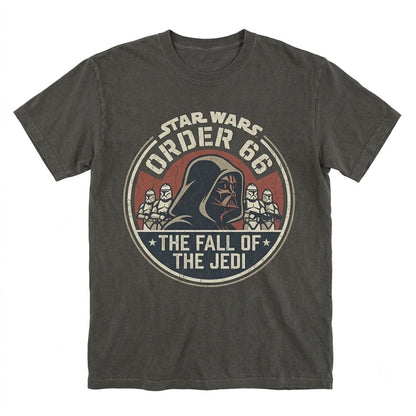 Fallen Jedi Knight Chosen One Order 66 Dark Side Galactic Sci-Fi Graphic Vintage Unisex TShirt