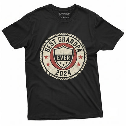 Best Grandpa Ever Patriotic Fathers Day Birthday Gift for Grampy Men Unisex TShirt