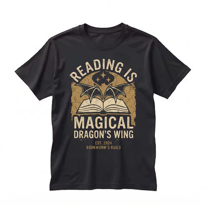 Embroidered Bat Wings Bookish Fairy Tale Fantasy Graphic Unisex TShirt