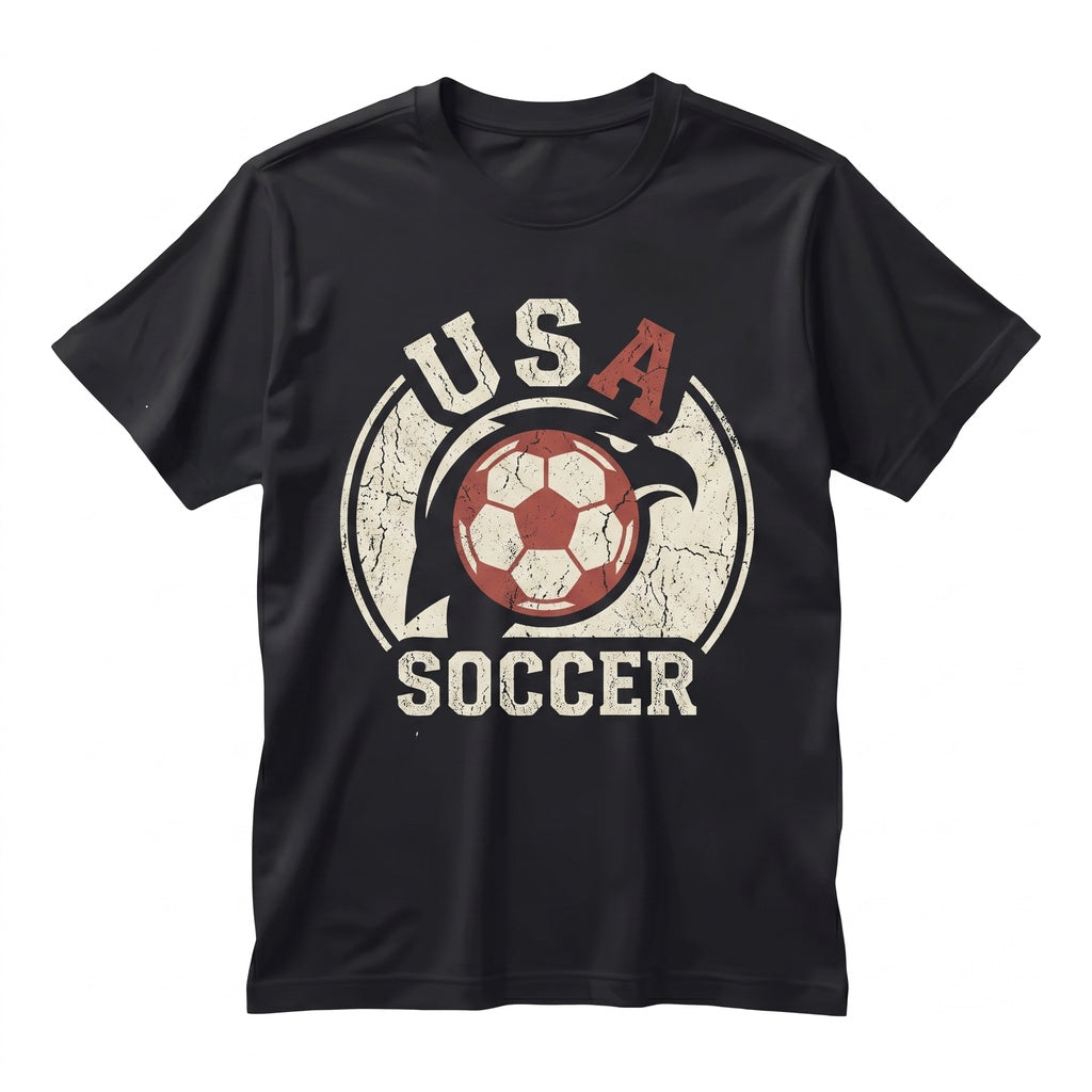 Retro USA Soccer Collared Jersey Vintage America Unisex TShirt