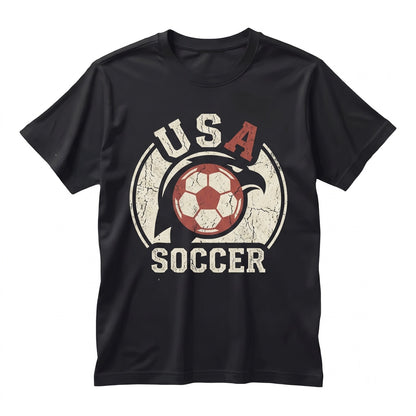 Retro USA Soccer Collared Jersey Vintage America Unisex TShirt