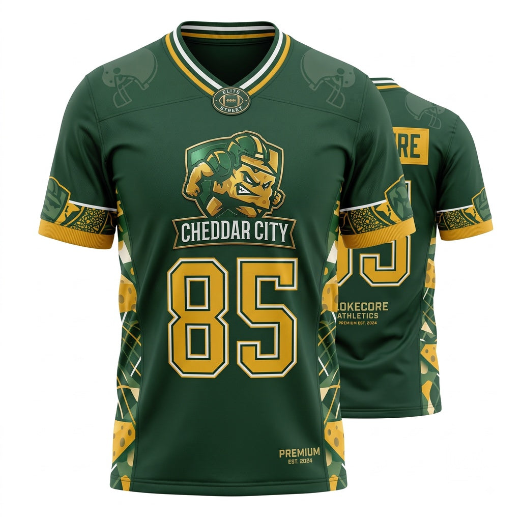 Unisex Game Day Athletic Mesh Football Fan Jersey - Stitched & Breathable Lightweight Sports Apparel