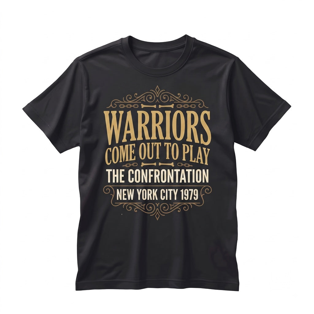 Warriors Come Out to Play Vintage 1970s Cult Cinema Quote Graphic Unisex TShirt