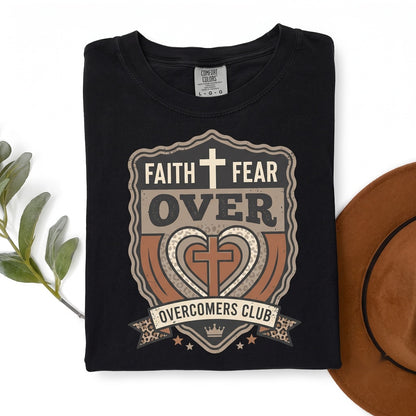 Faith Over Fear Christian Jesus Thankful Thanksgiving Religious Holiday Gift Apparel Unisex TShirt