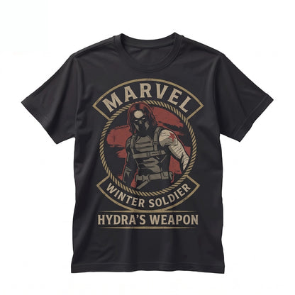 Vintage Bucky Barnes Retro Graphic Superhero Assassin Apparel Unisex TShirt