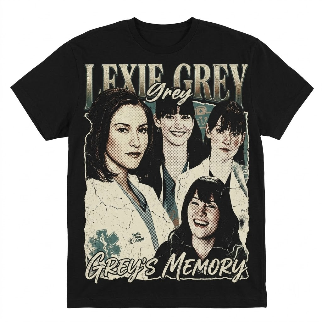 Lexie Tribute Seattle Grace Hospital Medical Drama TV Fan Merch Graphic Apparel Unisex TShirt