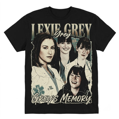 Lexie Tribute Seattle Grace Hospital Medical Drama TV Fan Merch Graphic Apparel Unisex TShirt