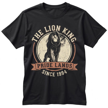 Vintage Simba Pride Rock Animal Kingdom Graphic Safari Top, 90s Nostalgic Wildlife Theme Apparel, Unisex TShirt
