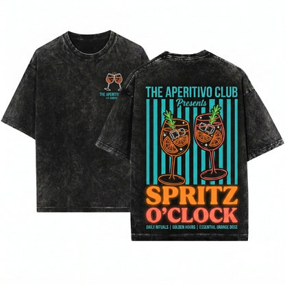 Feelin Spritzy Cocktail Club Summer Vacation Unisex Wash T-Shirt