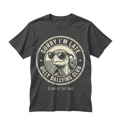 Funny Turtle Mental Health Vintage Animal Graphic Sarcastic Humor Unisex TShirt