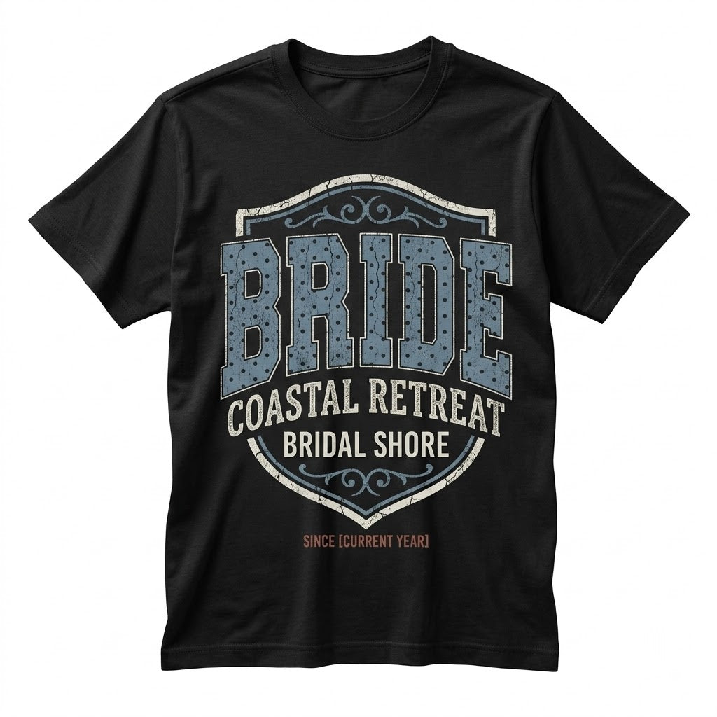 Bride Bridal Shower Bachelorette Party Wedding Engagement Gift Newlywed Honeymoon Celebration Unisex TShirt