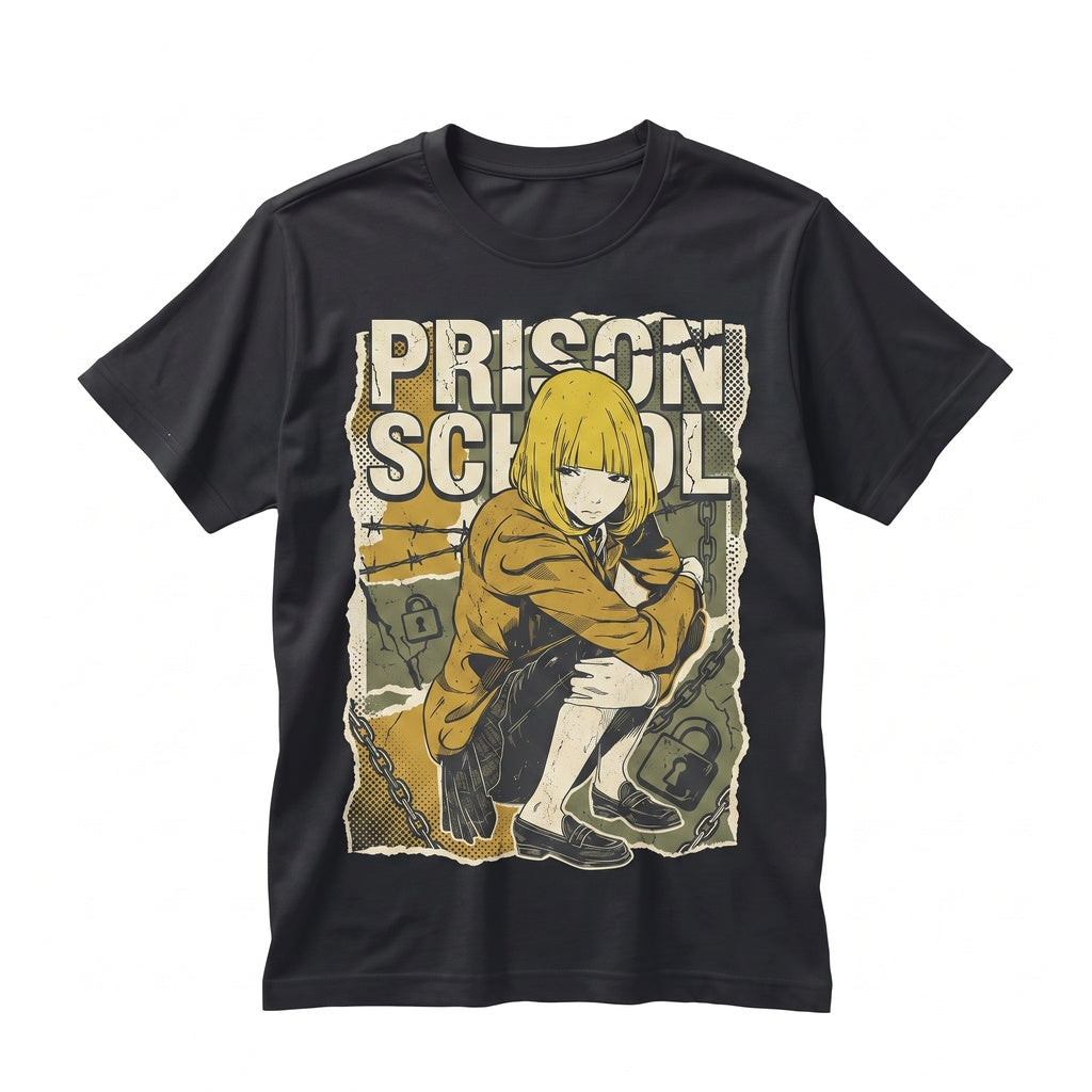 Prison School Hana Midorikawa Anime Japanese Graphic Manga Girl Apparel Unisex TShirt