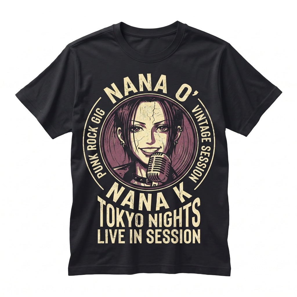 Nana Osaki Japanese Manga Graphic Vintage Punk Rock Black Stones Unisex TShirt