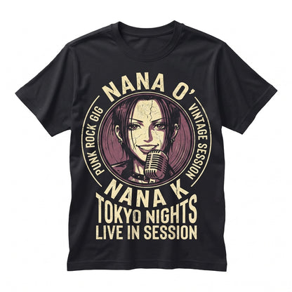 Nana Osaki Japanese Manga Graphic Vintage Punk Rock Black Stones Unisex TShirt