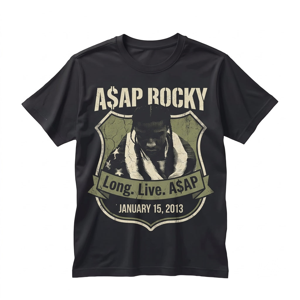 ASAP Rocky Vintage Homage Long Live Album Retro 90s Rap Merch Gift Unisex TShirt