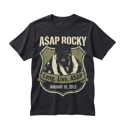 ASAP Rocky Vintage Homage Long Live Album Retro 90s Rap Merch Gift Unisex TShirt