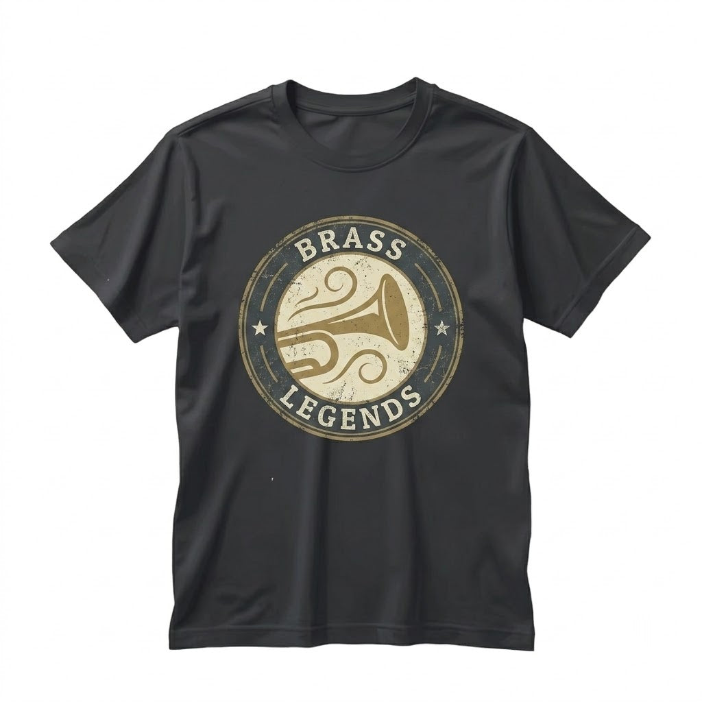 Jazz Trumpet Brass Graphic Concert Outfit Faux Gold Art Unisex TShirt