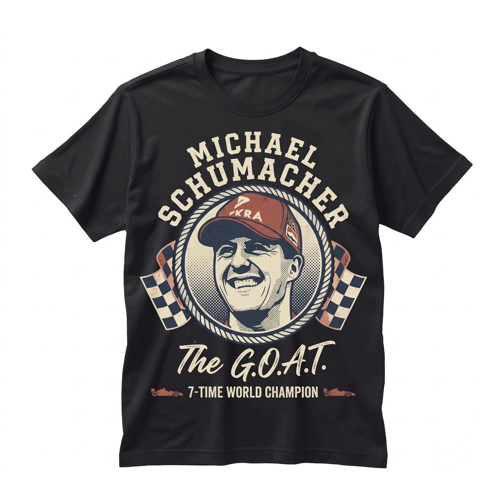 Michael Schumacher Grand Prix Racing Graphic Vintage Red Motorsport Unisex TShirt