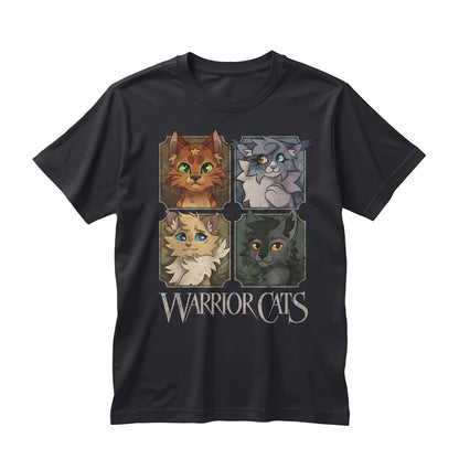 Four Forest Clan Felines Graphic Pet Mom Birthday Gift Unisex TShirt