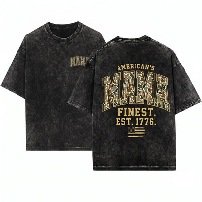 Mama Camo Retro Hunting Mothers Day Gift Unisex Wash T-Shirt