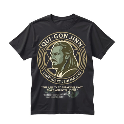 Vintage Retro Qui-Gon Jinn Jedi Master Sci-Fi Graphic Apparel Unisex TShirt