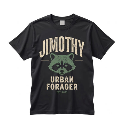 Jimothy Raccoon Graphic Black And White Wildlife Woodland Animal Gift Unisex TShirt