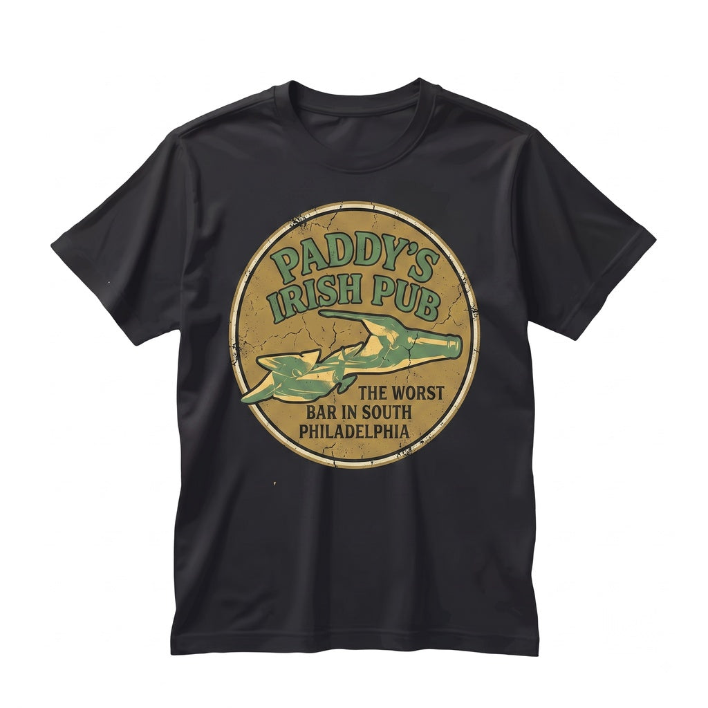 Paddys Irish Pub Front Back Graphic Funny St. Patricks Day Apparel Unisex TShirt