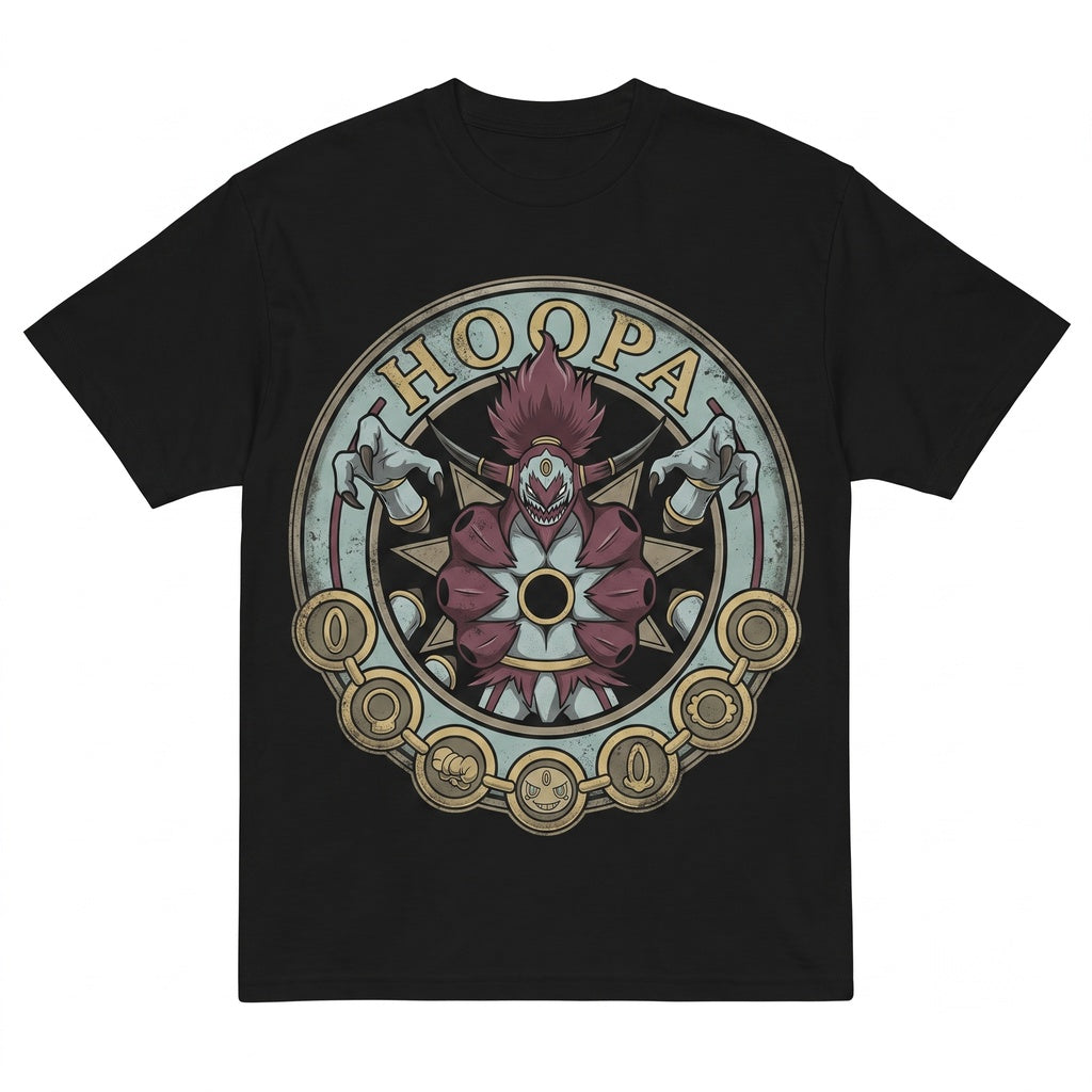 Vintage Oversized Anime Graphic Hoopa Garment Dyed Mineral Wash Mythical Djinn Unisex TShirt
