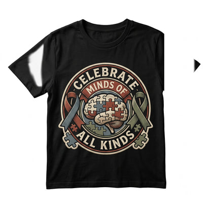 Celebrate Minds of All Kinds Back To School SPED Autism Neurodiversity Teacher Unisex TShirt