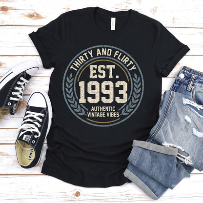 Thirty AF Thirty-Year-Old Birthday Gift Funny Party Apparel Unisex TShirt