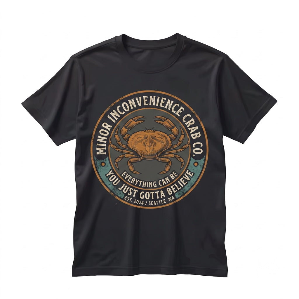 Everything Can Be A Minor Inconvenience Graphic Funny Japanese Crab Apparel Unisex TShirt
