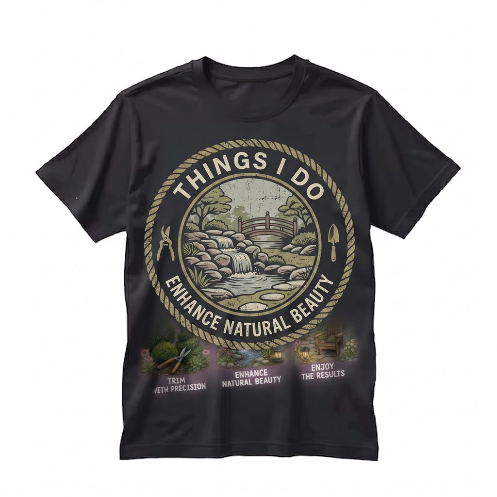 Gardener Landscape Design Graphic Lawn Care Landscaping Work Apparel Unisex TShirt
