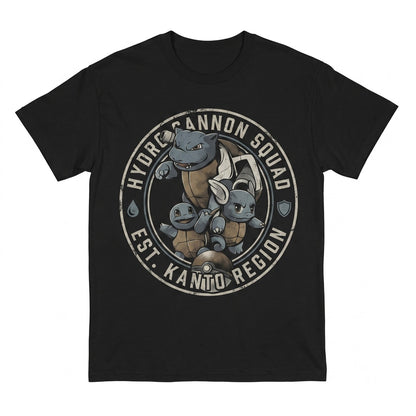 Vintage Washed Squirtle Graphic Cute Expressions Oversized Anime Kawaii Unisex TShirt
