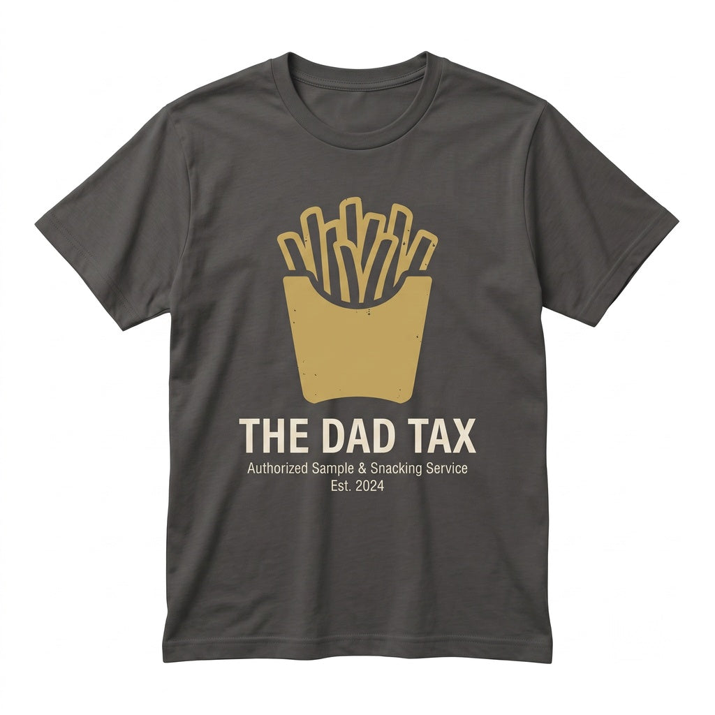 Personalized Dad Tax Funny Fathers Day Gift Custom Name Humor Novelty Unisex TShirt