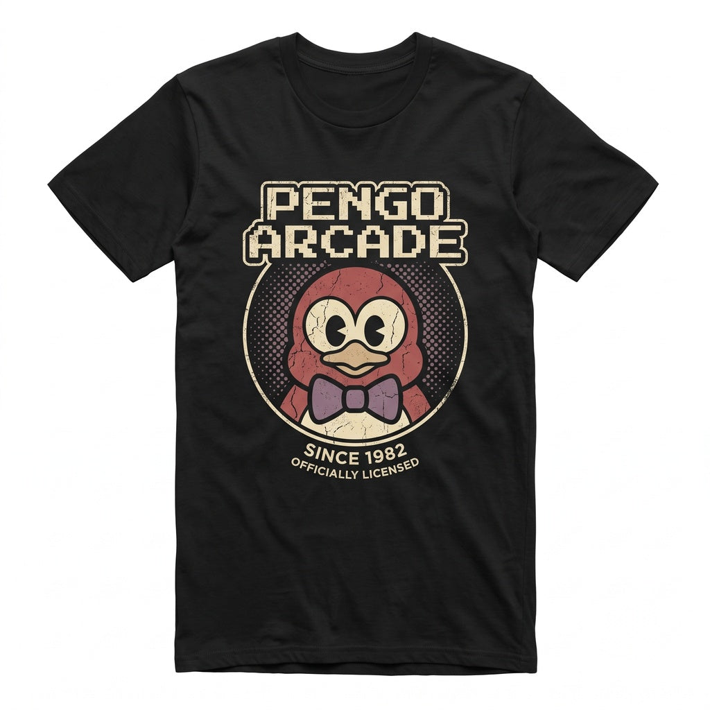 Vintage Arcade 1982 Ice Block Penguin Video Game Graphic Cotton Unisex TShirt