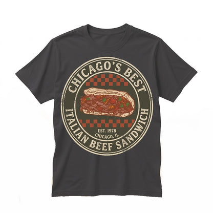 Original Beef Poster Retro TV Show Chicagoland Kitchen Wall Art Graphic Print Unisex TShirt