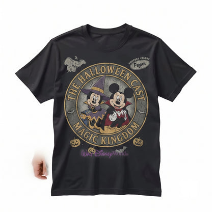 Retro Mouse Spooky Season Vacation Top, Magic Kingdom Halloween Party Group Apparel, Unisex TShirt
