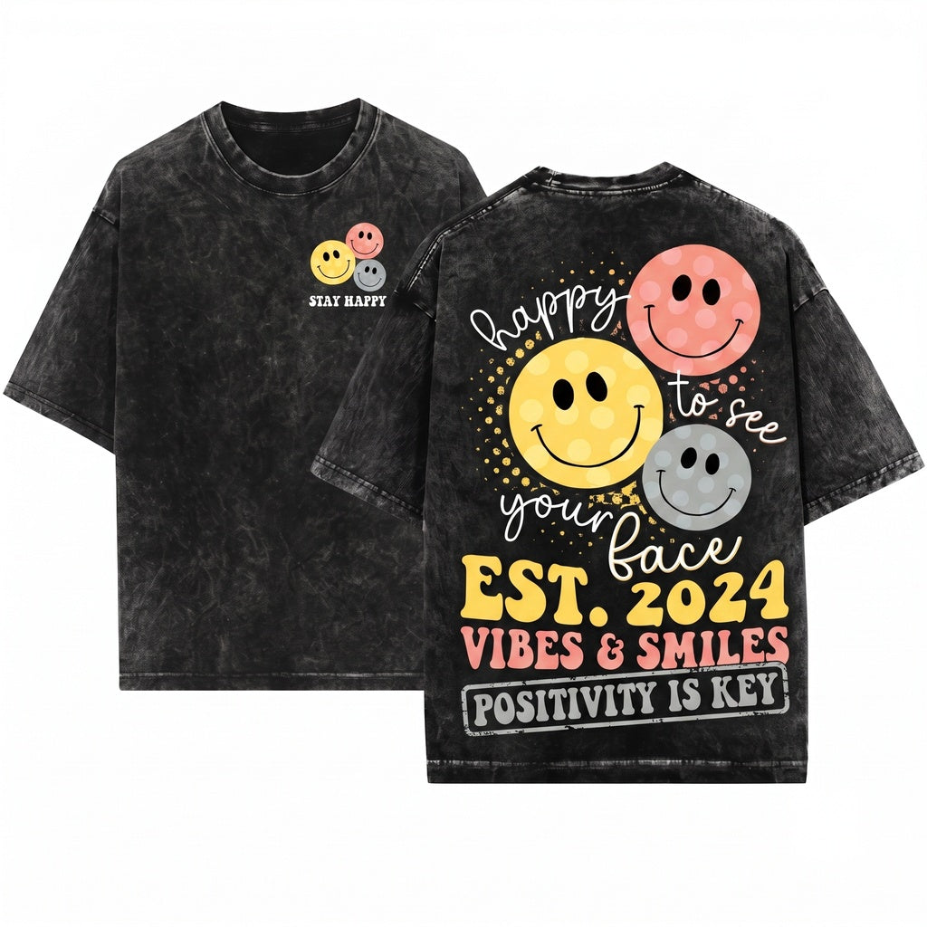 Happy To See Your Face Back To School Teacher Appreciation Life New Gifts Unisex Wash T-Shirt