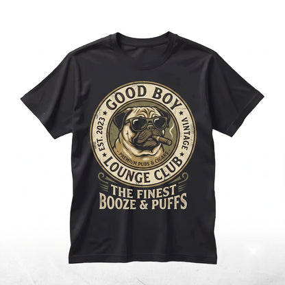 Pug Drinking Beer Sarcastic Dog Meme Lovers Gift for Mom Dad Humor Graphic Unisex TShirt