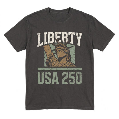USA 250th America Anniversary Patriotic Liberty 250 Years of Freedom 4th July Unisex TShirt