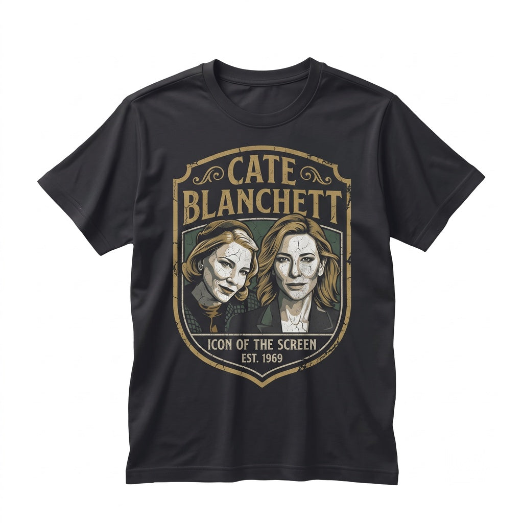 Cate Blanchett Collage Retro Actress Vintage Cinema Fan Graphic Apparel Unisex TShirt