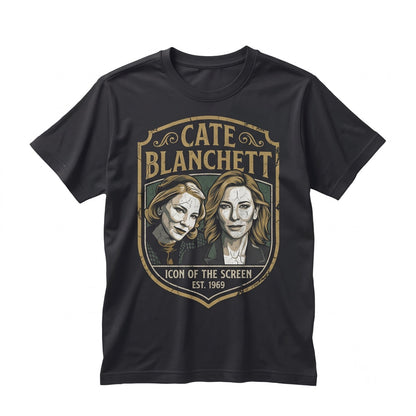 Cate Blanchett Collage Retro Actress Vintage Cinema Fan Graphic Apparel Unisex TShirt