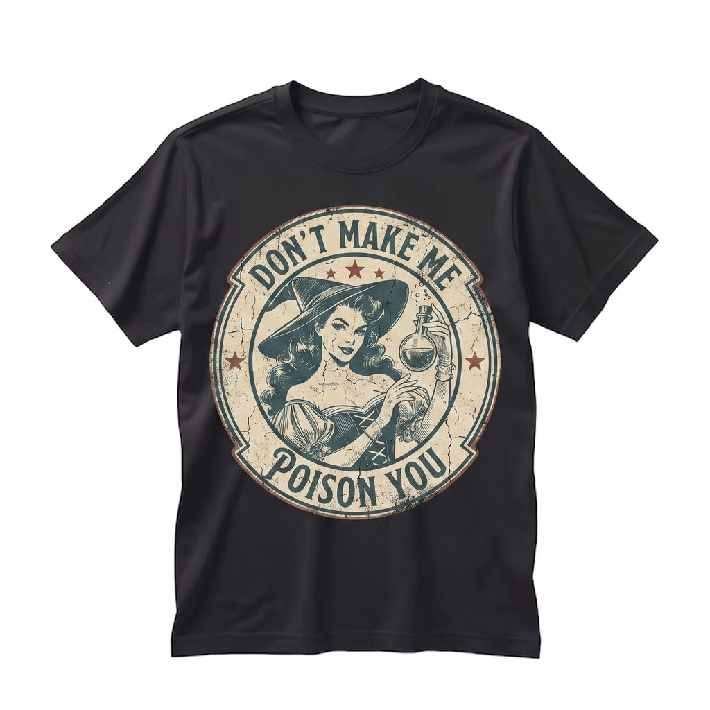 Witchy Graphic Retro Halloween Dark Humor Spooky Occult Apparel Unisex TShirt