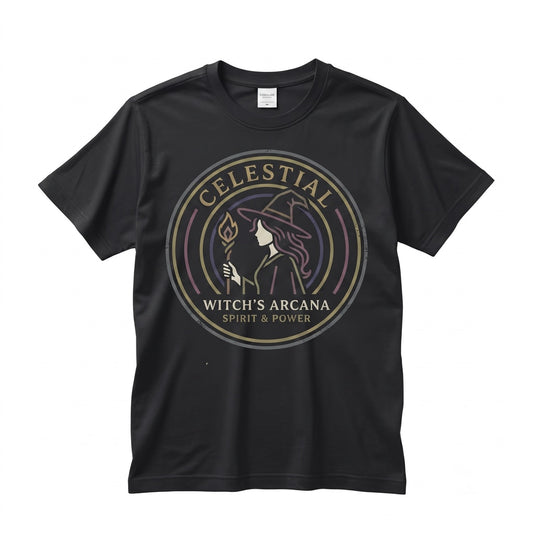 Watercolor Witch Silhouette Mystical Art Magical Halloween Graphic Gift Unisex TShirt