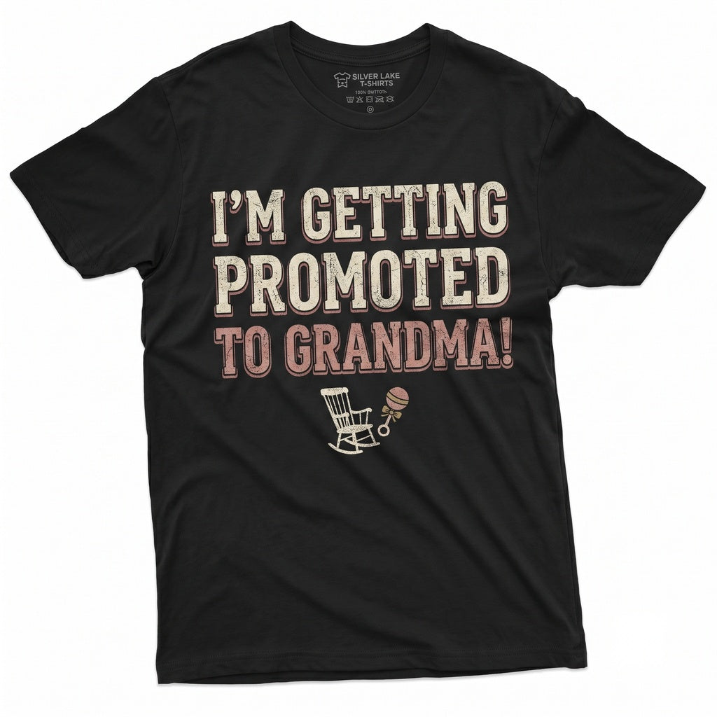 Promoted To Grandma Baby Gender Reveal Family Announcement Girl Or Boy Unisex TShirt