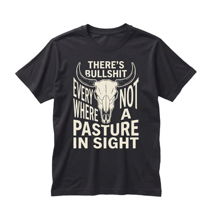 Funny Bull Country Western Graphic Rodeo Cowboy Novelty Unisex TShirt